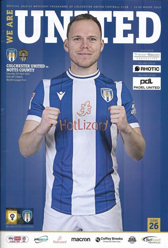Colchester United v Notts County - 05/04/25
