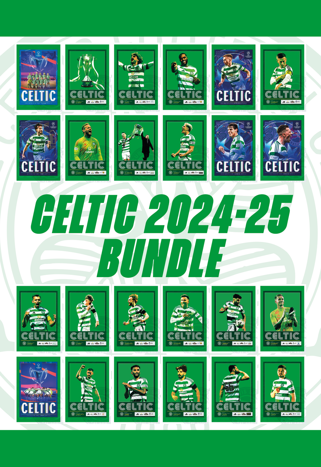 Celtic 2024/25 Home Matchday Programme Collection - SPECIAL OFFER