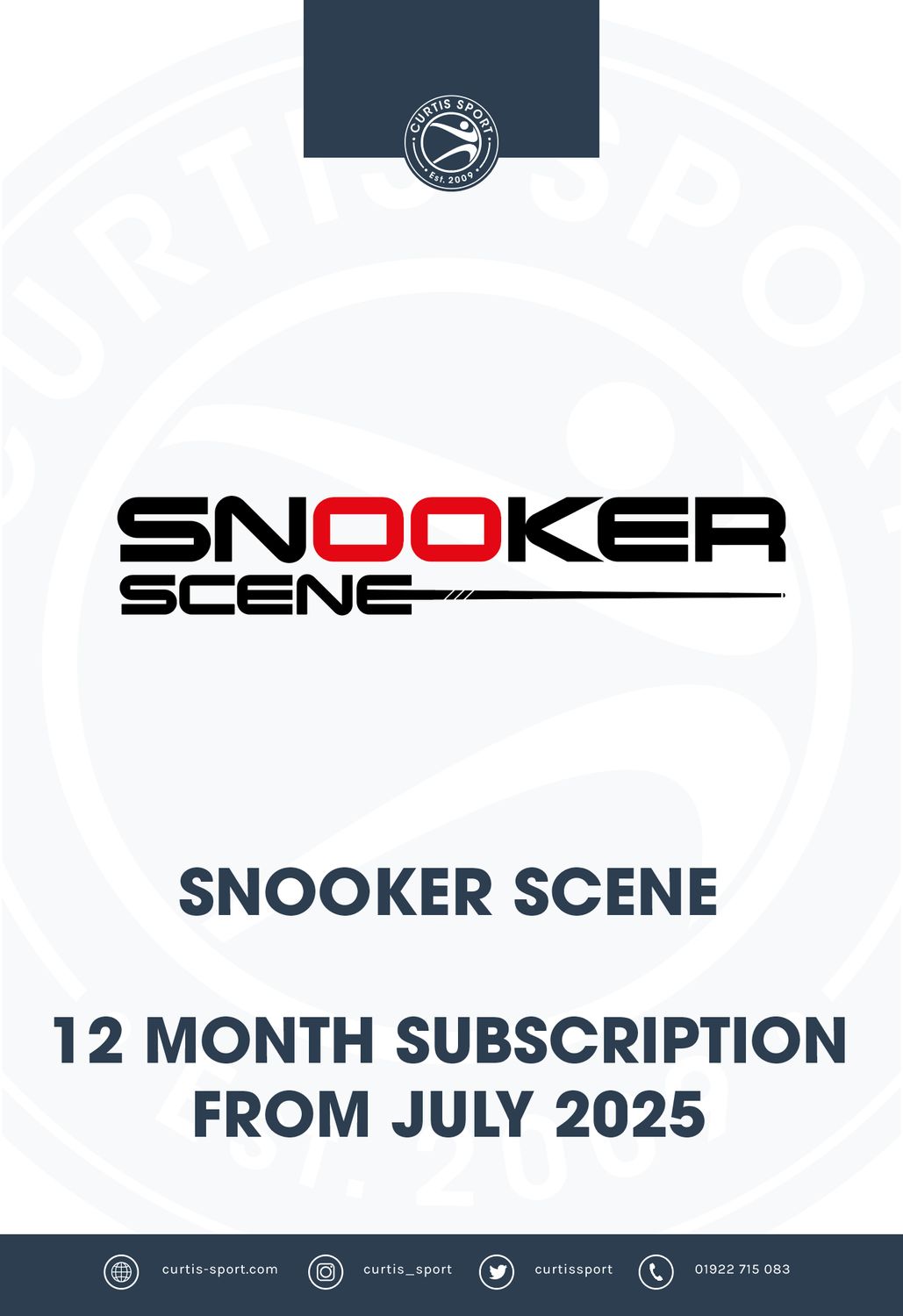 Snooker Scene - 12 Month Subscription (July 25)