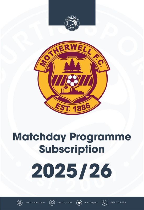 Motherwell FC 2025/26 Home Subscription