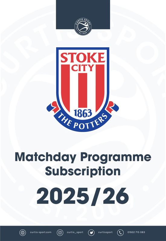 Stoke City 2025/26 Home Subscription