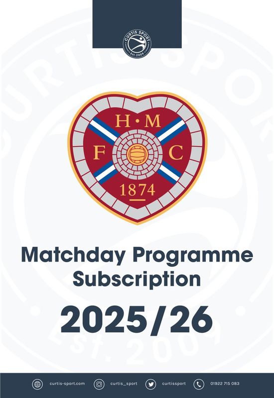 Heart of Midlothian 2025/26 Home Subscription
