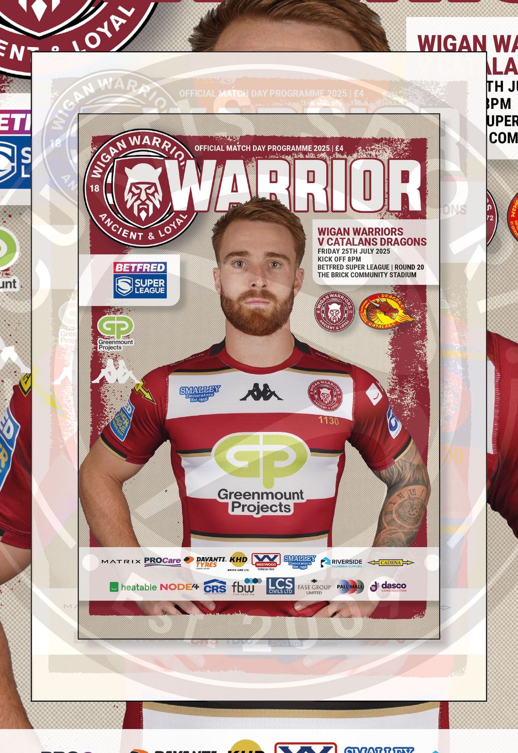 Wigan Warriors v Catalans Dragons - 25/07/25