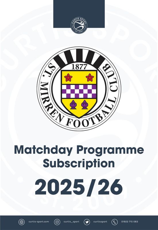 St Mirren 2025/26 Home Subscription