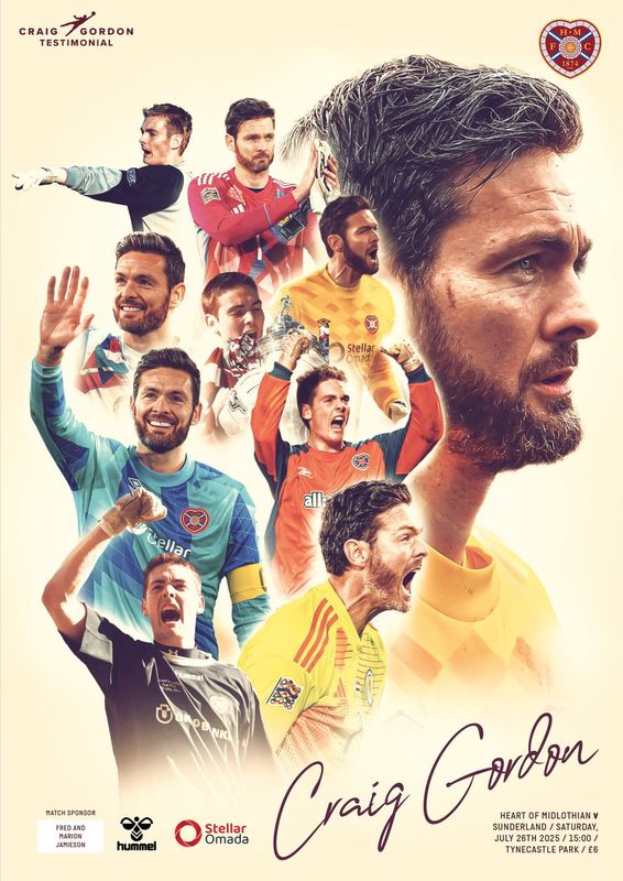 Craig Gordon Testimonial @ Heart of Midlothian - 26/07/25