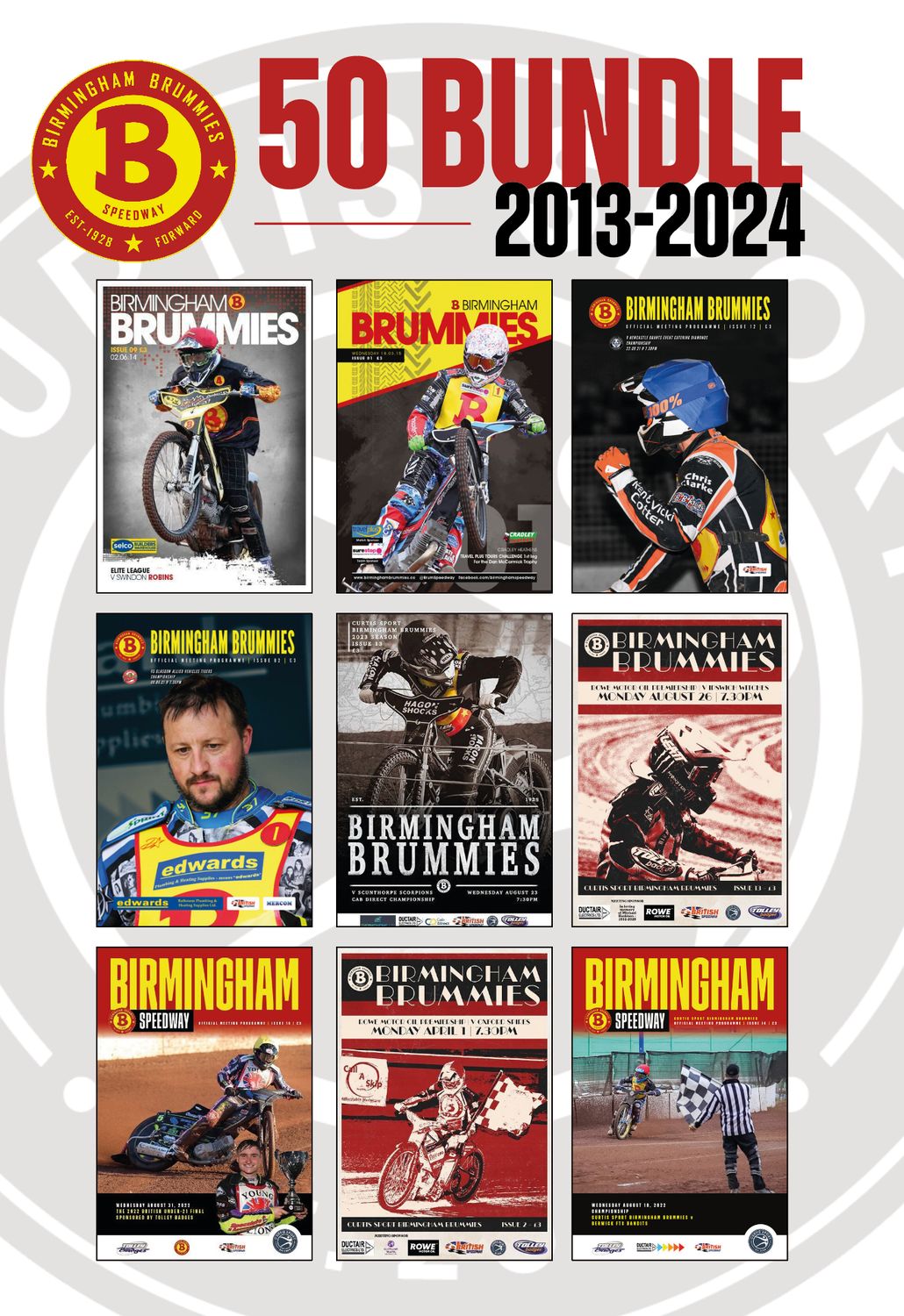 Birmingham Brummies 2013-2024 Bundle (x50)