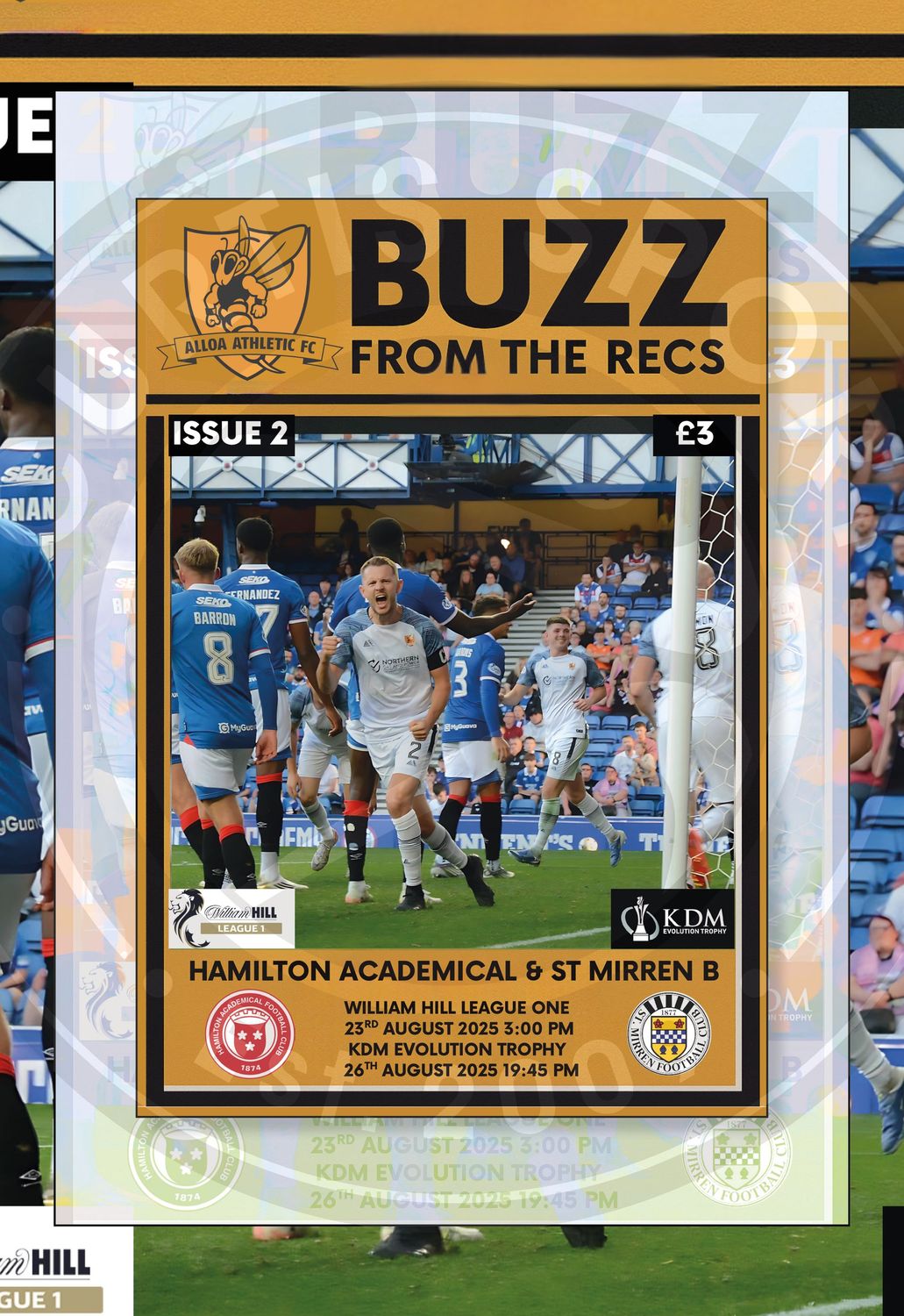 Alloa Athletic v Hamilton Academical / St Mirren B 2-IN-1 - Aug 25