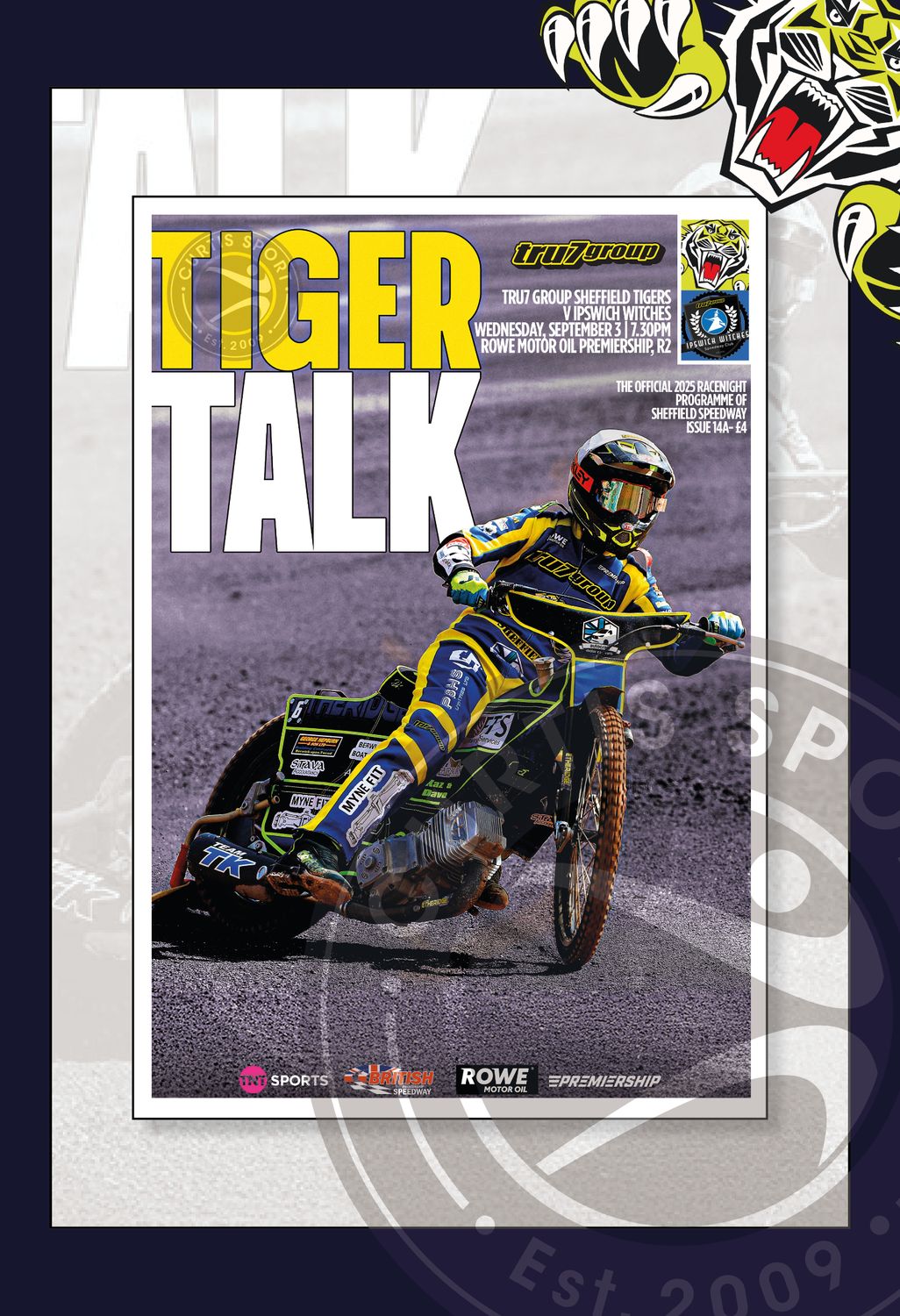 Sheffield Tigers v Ipswich Witches INSERT - 03/09/25
