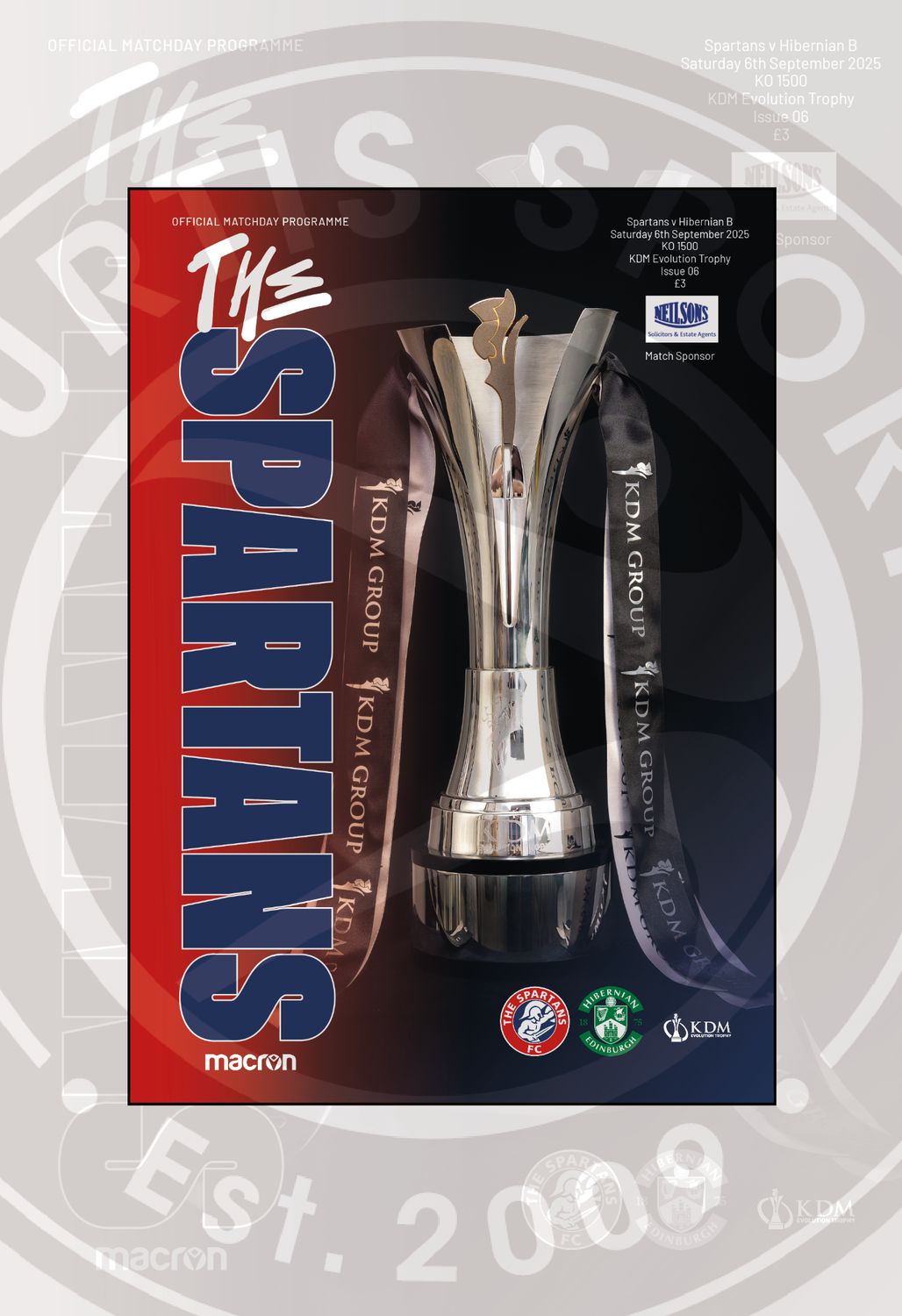 The Spartans v Hibernian B - 06/09/25