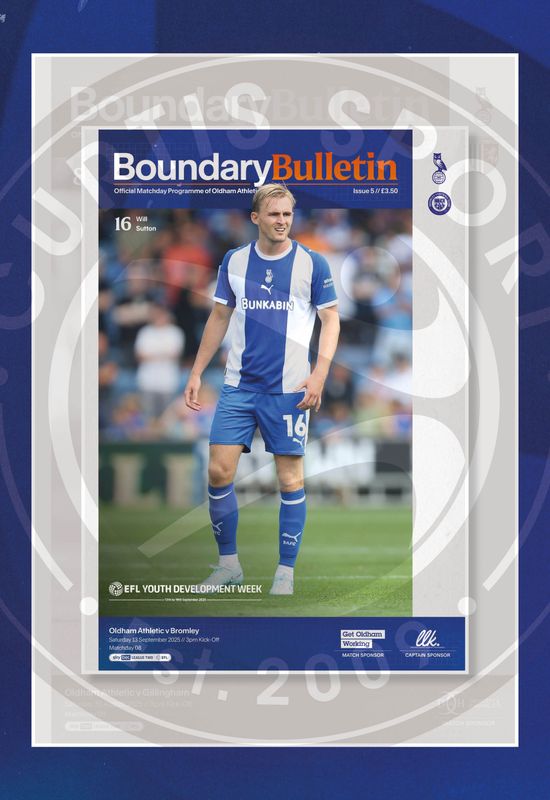 Oldham Athletic v Bromley - 13/09/25