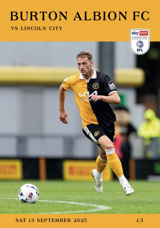Burton Albion v Lincoln City - 13/09/25