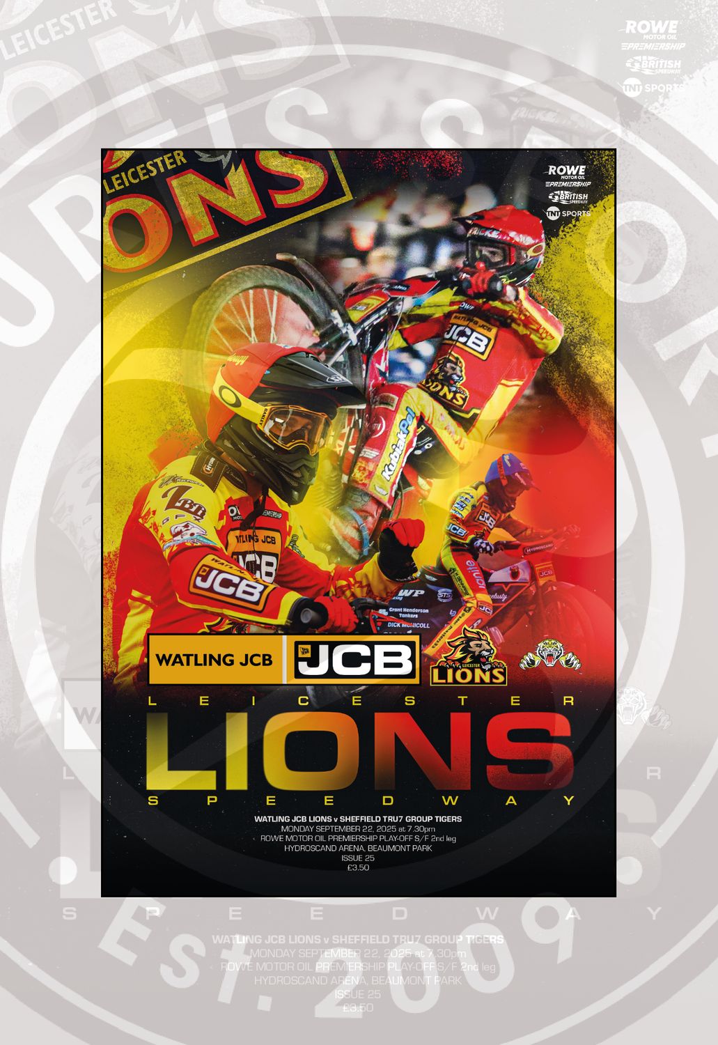 Leicester Lions v Sheffield Tigers - 22/09/25