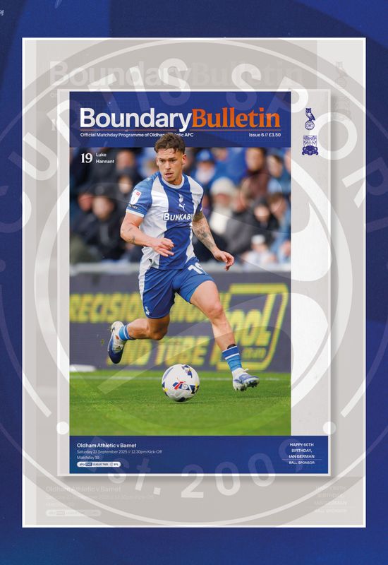 Oldham Athletic v Barnet - 27/09/25