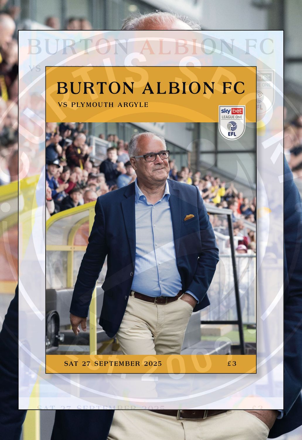 Burton Albion v Plymouth Argyle - 27/09/25