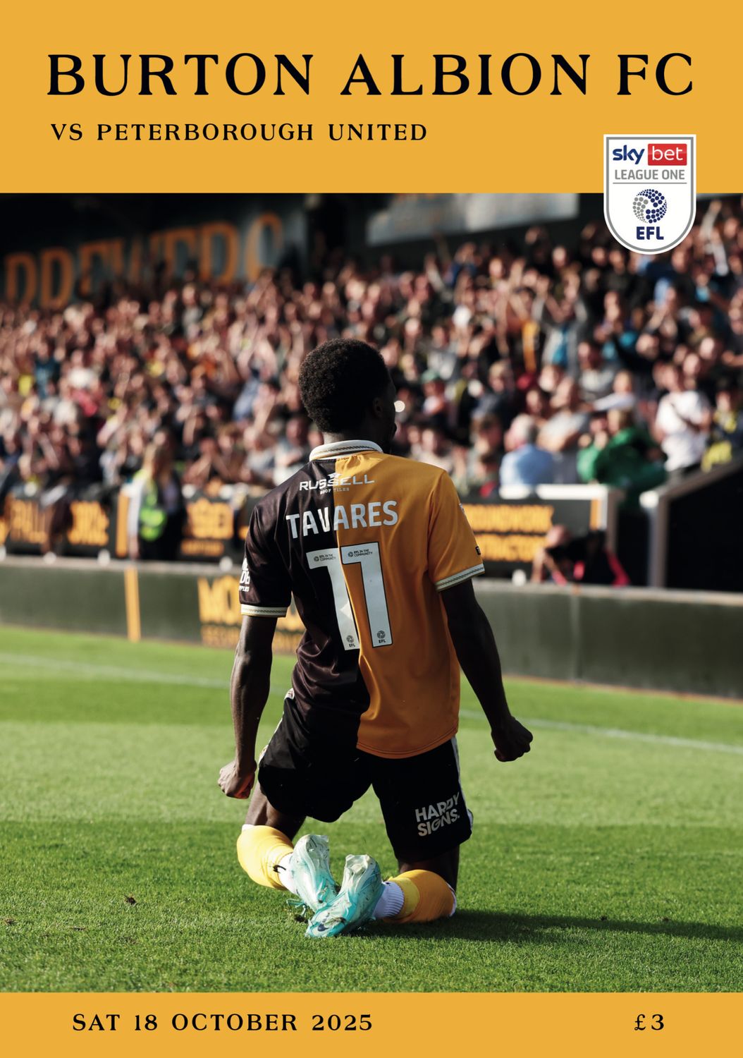 Burton Albion v Peterborough United - 18/10/25