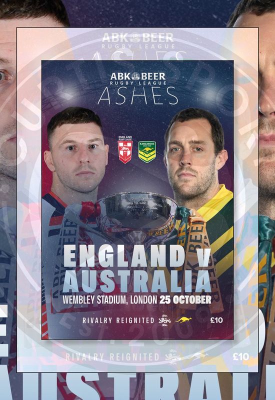 Rugby League Ashes - England v Australia (Wembley - The First Test) - 25/10/25