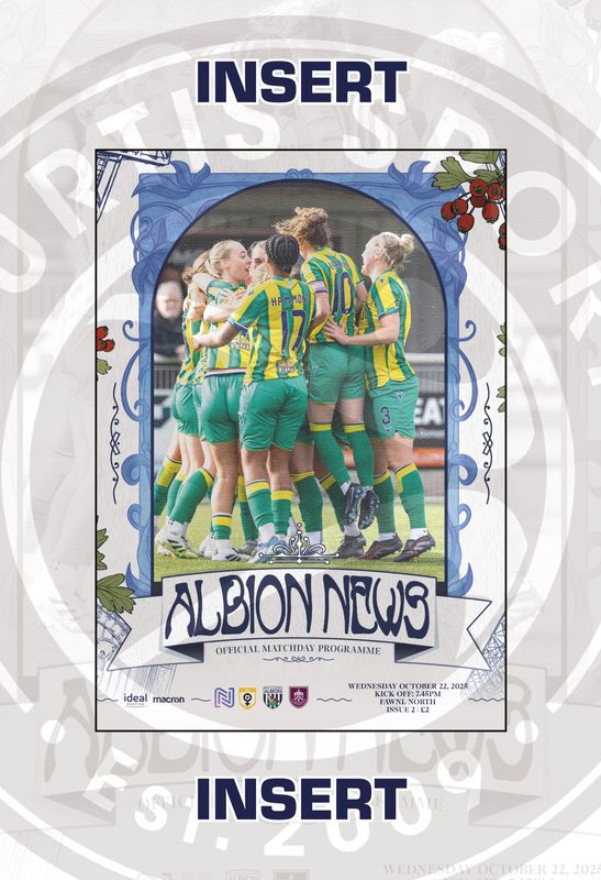 West Bromwich Albion Women v Burnley Women INSERT - 22/10/25