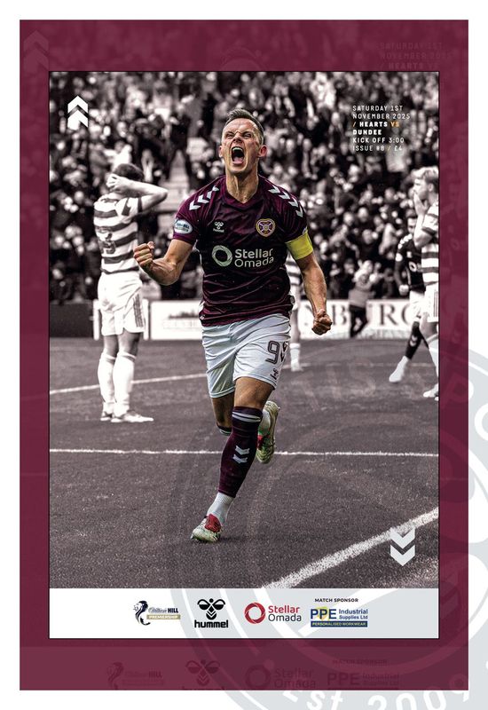 Heart of Midlothian v Dundee - 01/11/25