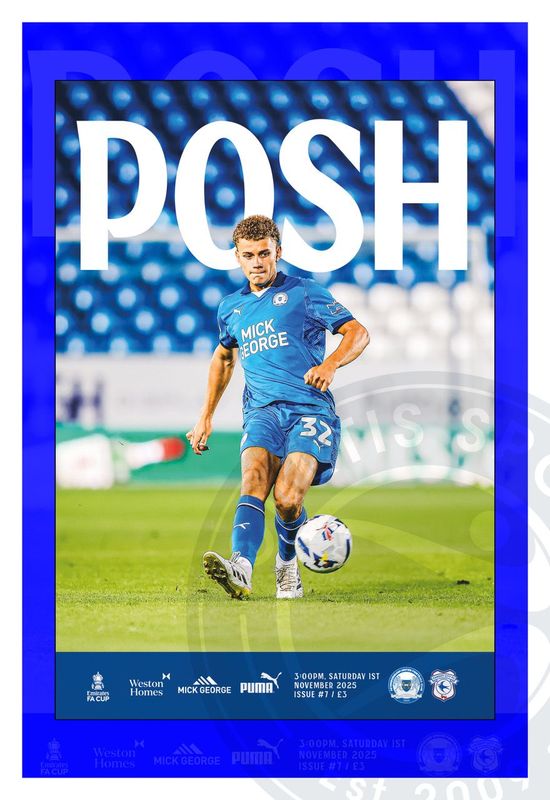 Peterborough United v Cardiff City - 01/11/25