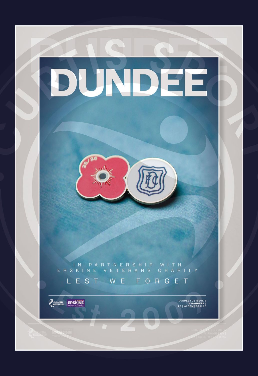 Dundee v Rangers - 09/11/25