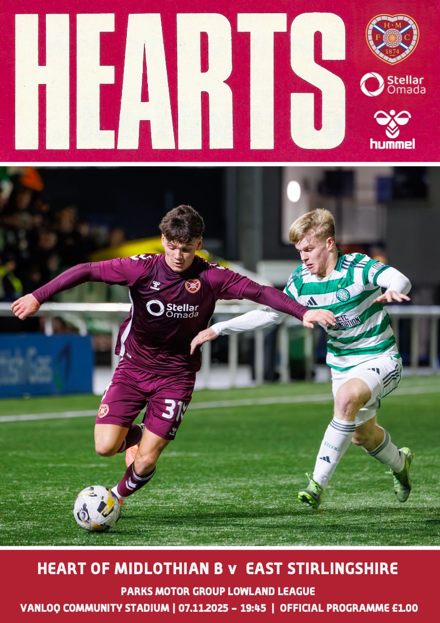Hearts B v East Stirlingshire - 07/11/25