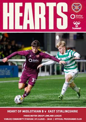 Hearts B v East Stirlingshire - 07/11/25