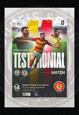 Steven Lawless Testimonial @ Partick Thistle - 14/11/25 Steven Lawless Testimonial @ Partick Thistle - 14/11/25