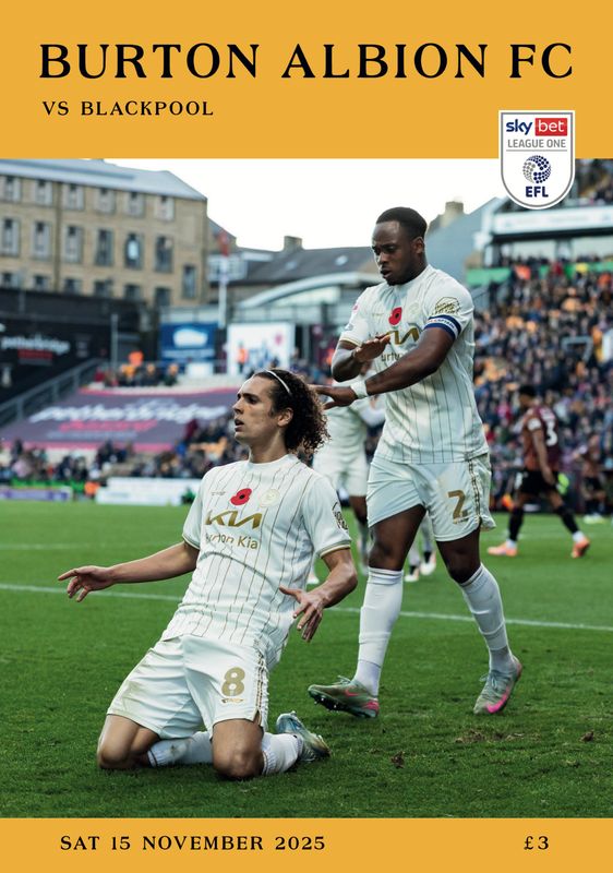 Burton Albion v Blackpool - 15/11/25