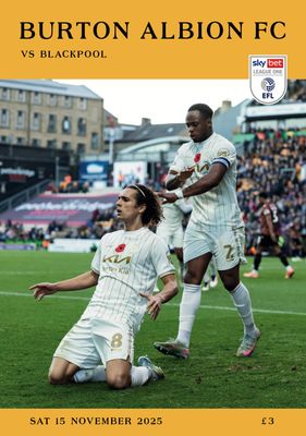 Burton Albion v Blackpool - 15/11/25 Burton Albion v Blackpool - 15/11/25