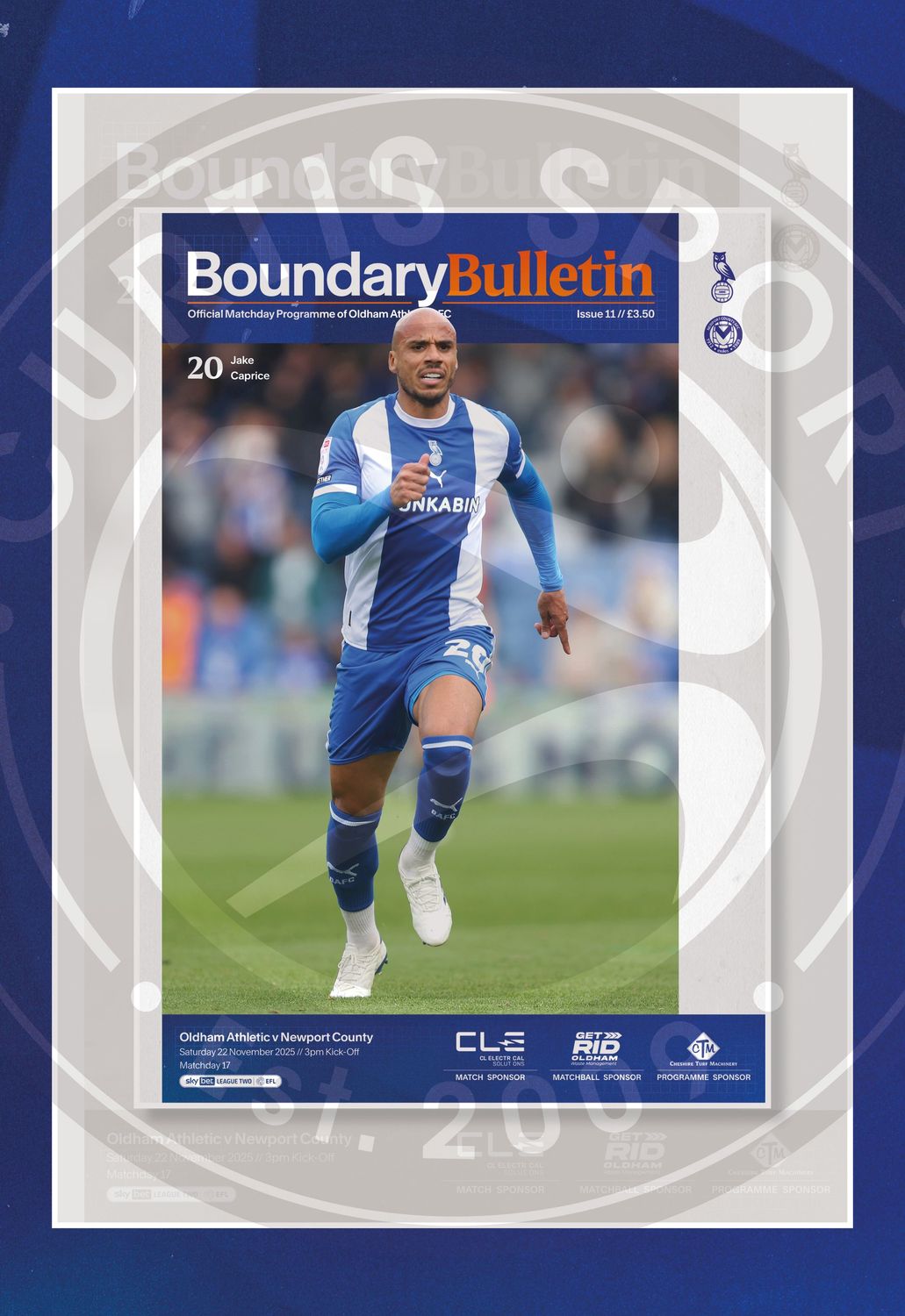 Oldham Athletic v Newport County - 22/11/25