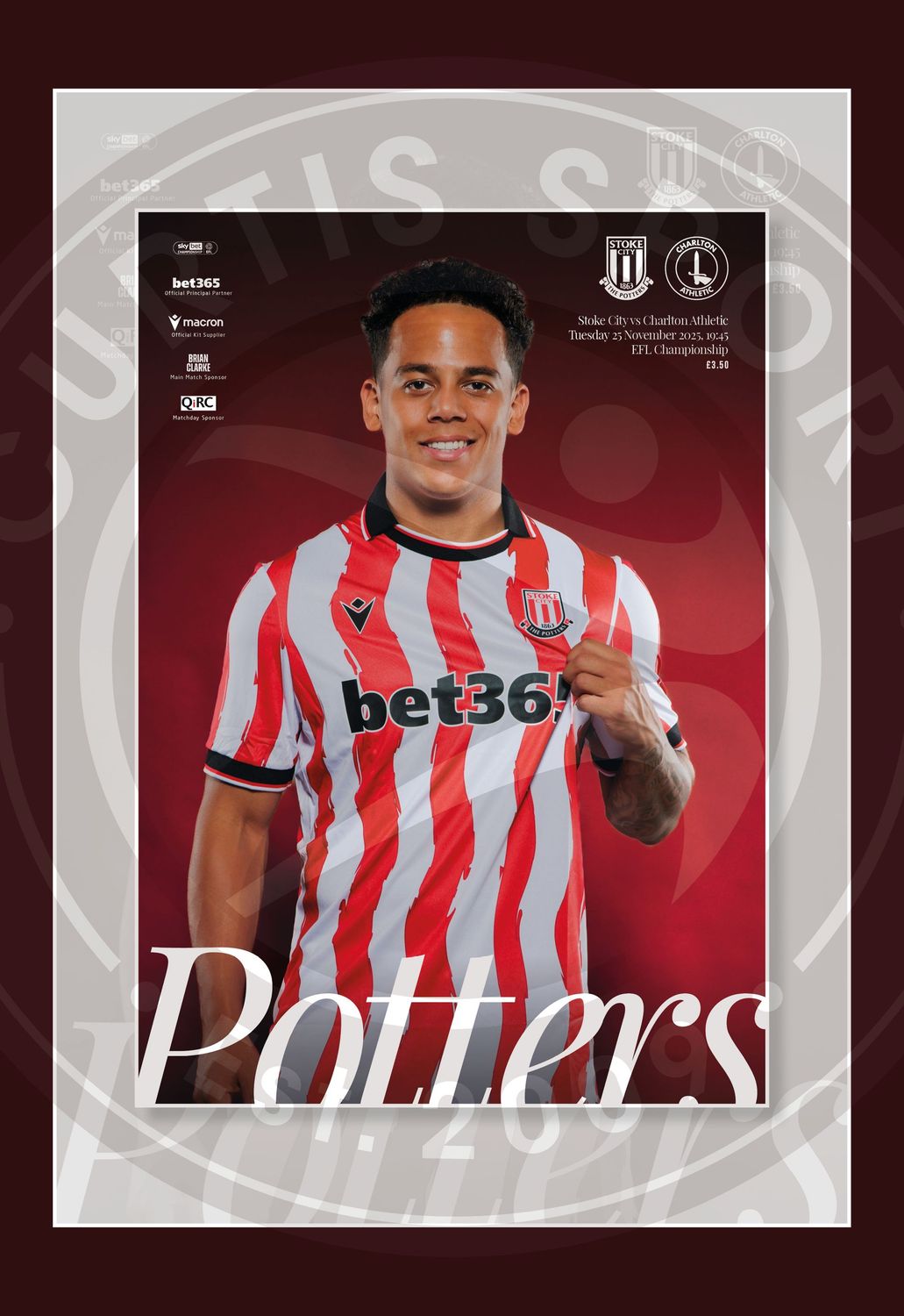 Stoke City v Charlton Athletic - 25/11/25