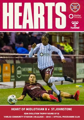 Hearts B v St Johnstone - 09/12/25 Hearts B v St Johnstone - 09/12/25