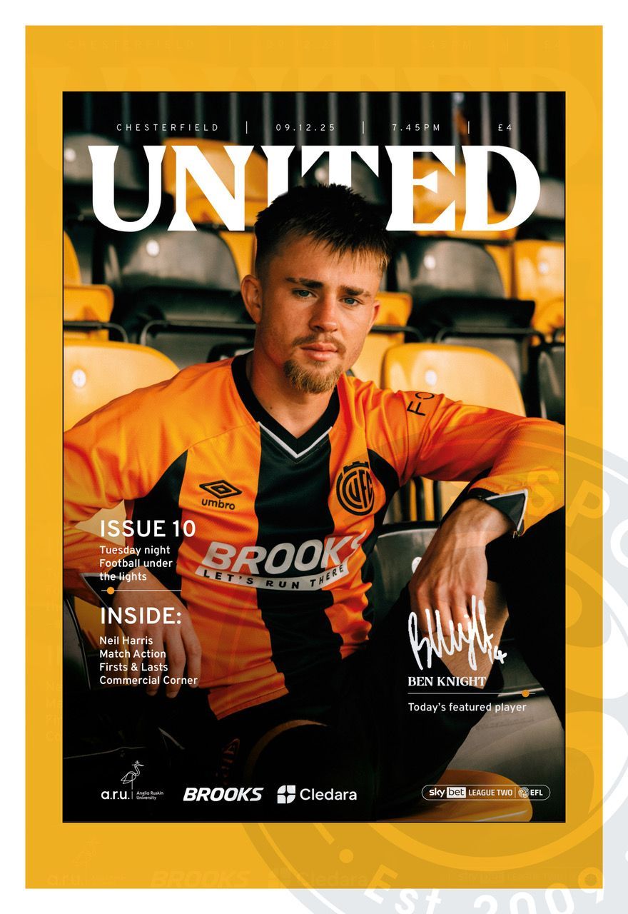 Cambridge United v Chesterfield - 09/12/25
