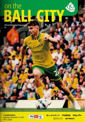 Norwich City v Southampton - 13/12/25 Norwich City v Southampton - 13/12/25
