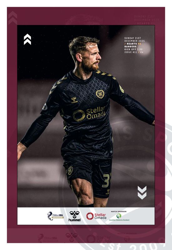Heart of Midlothian v Rangers - 21/12/25