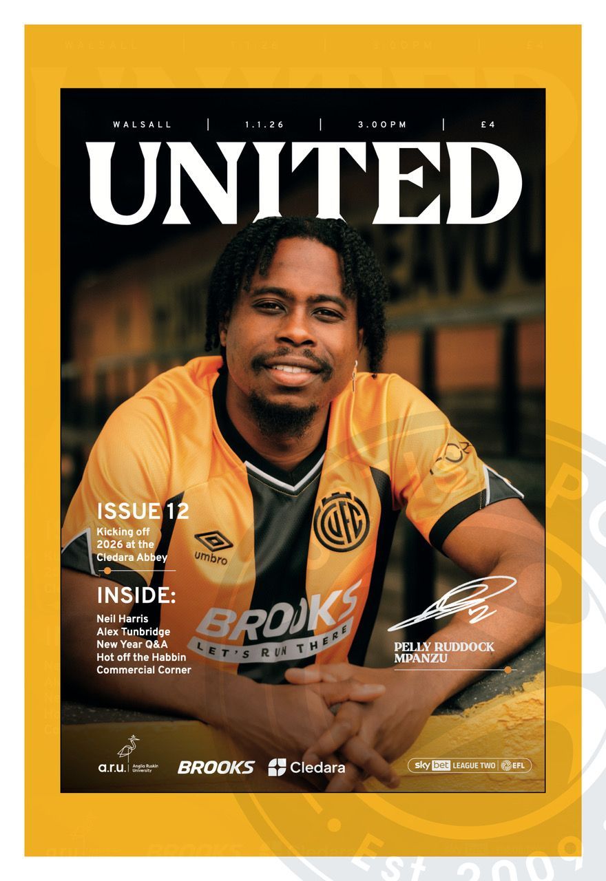 Cambridge United v Walsall - 01/01/26