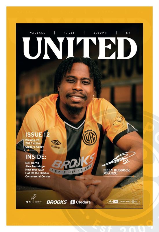 Cambridge United v Walsall - 01/01/26