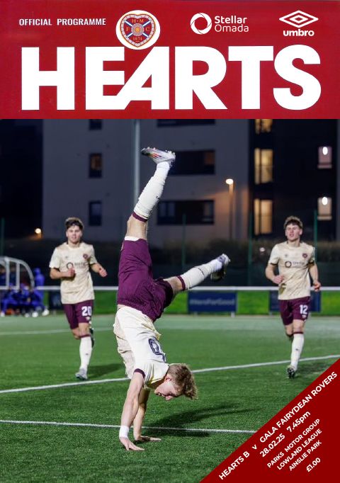 Hearts B v Gala Fairydean Rovers - 28/02/25