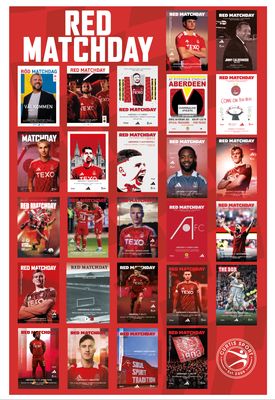 Aberdeen 2024/25 Home Matchday Programme Collection - SPECIAL OFFER