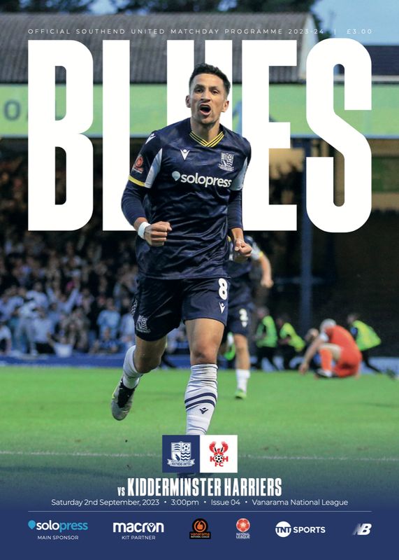 Southend United v Kidderminster Harriers - 02/09/23