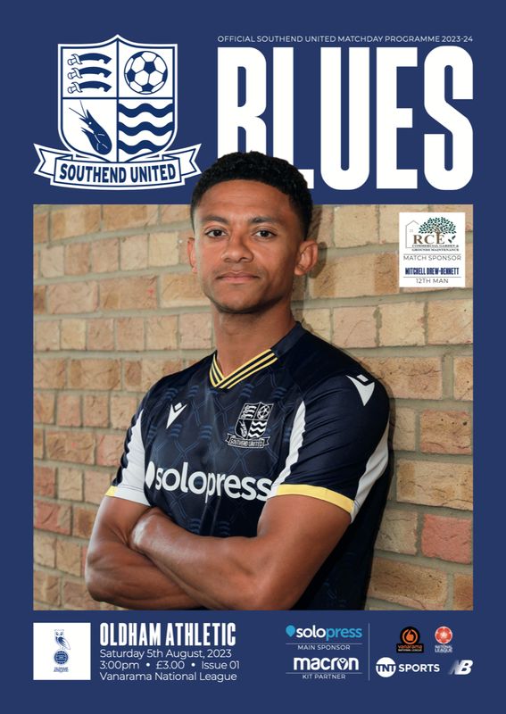 Southend United v Oldham Athletic - 05/08/23