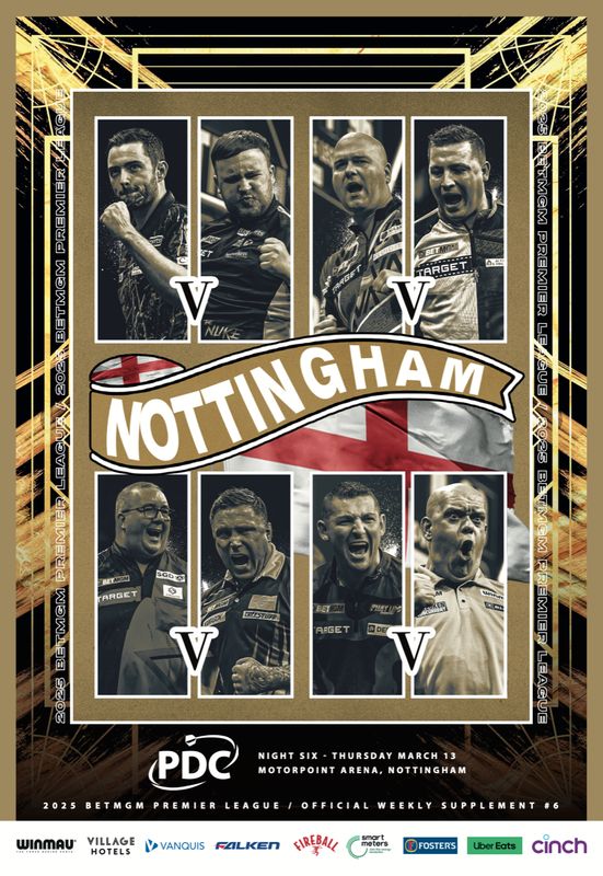 2025 PDC BetMGM Premier League Darts - Week 6 Supplement (Nottingham)