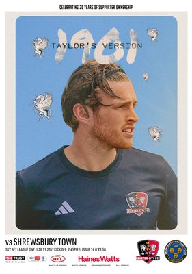 Exeter City v Shrewsbury Town - 28/11/23