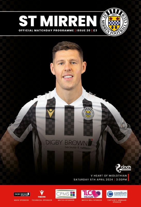 St Mirren v Heart of Midlothian - 06/04/24