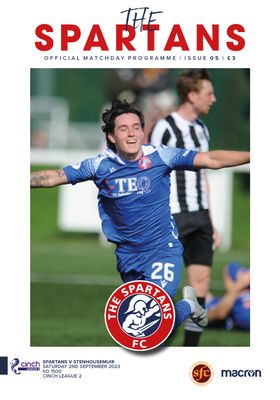 The Spartans v Stenhousemuir - 02/09/23 The Spartans v Stenhousemuir - 02/09/23
