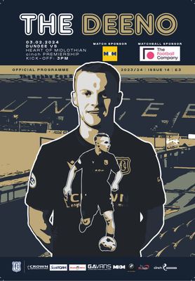 Dundee v Heart of Midlothian - 03/02/24 Dundee v Heart of Midlothian - 03/02/24