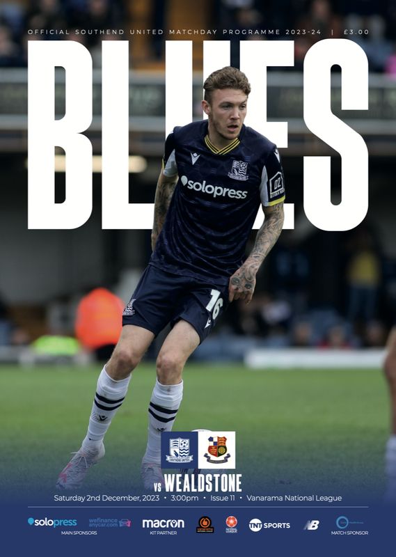 Southend United v Wealdstone - 02/12/23