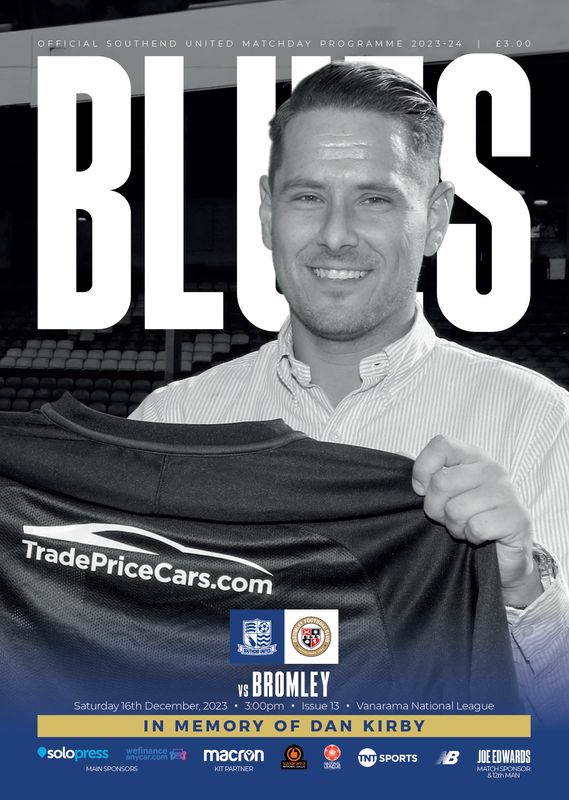 Southend United v Bromley - 16/12/23