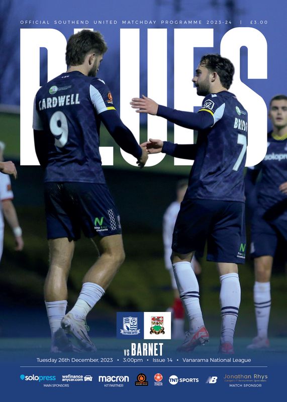 Southend United v Barnet - 26/12/23