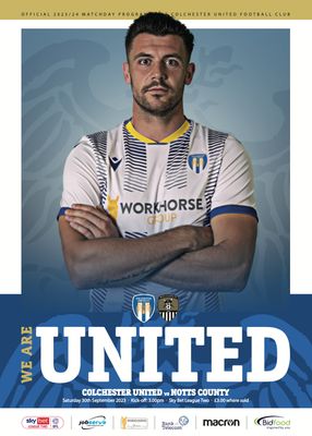 Colchester United v Notts County - 30/09/23